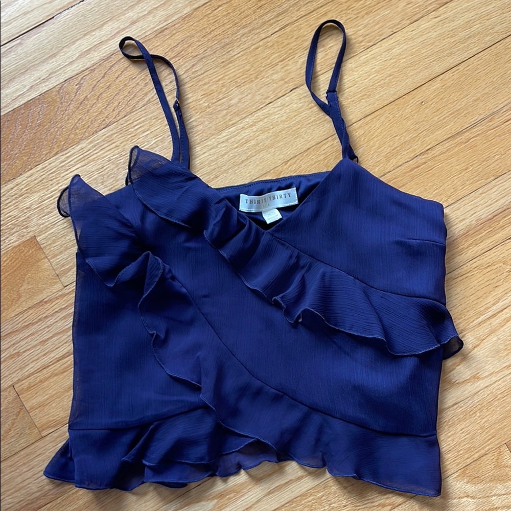 ruffled tank top
